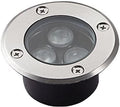 Ultra-Thin Outdoor Recessed Spotlight - IP65 Waterproof 3W Garden Floor Light 220V Cold White Underground Lamp for Courtyard &amp Lawn Lighting