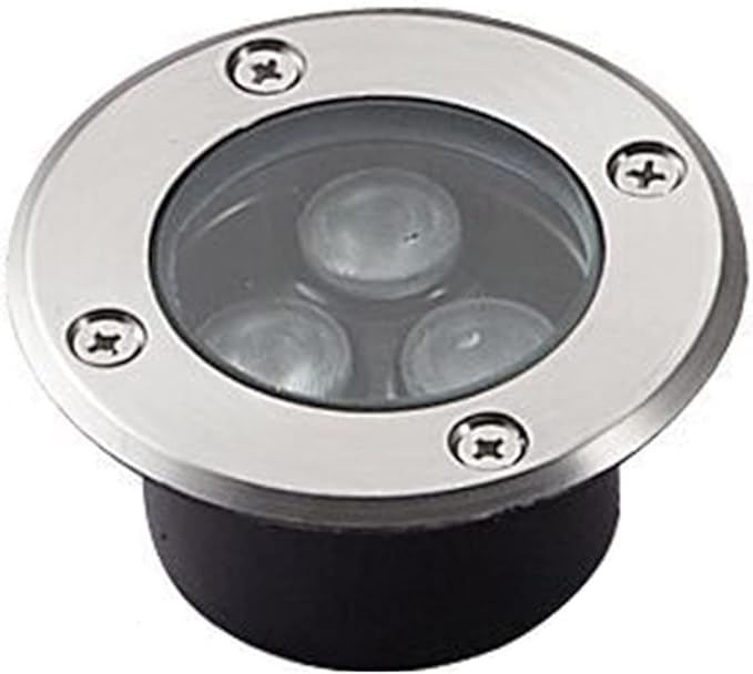 Ultra-Thin Outdoor Recessed Spotlight - 220V Waterproof Garden Ground Lamp IP65 3W Available in Blue and Green