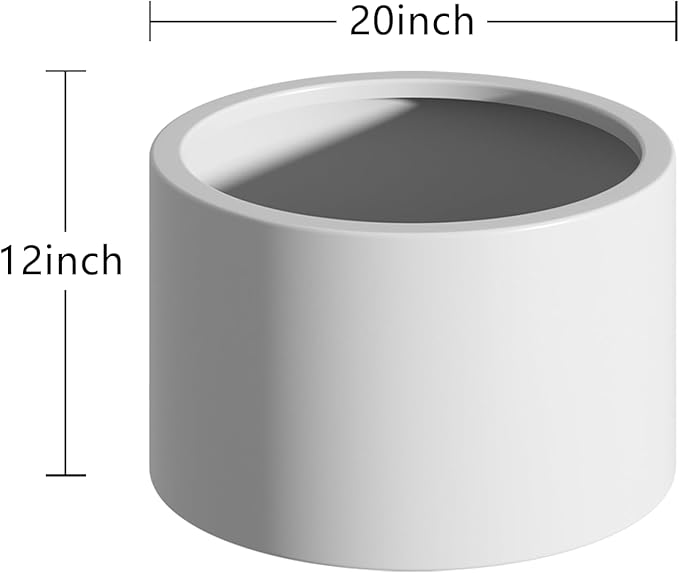 Heavy Duty Corten Steel Round Raised Garden Bed Kit 15.5 Dia. x 20 H. Pre Rusted Metal Planter Box for Vegetables Flowers Herbs White Ideal for Outdoor Gardening