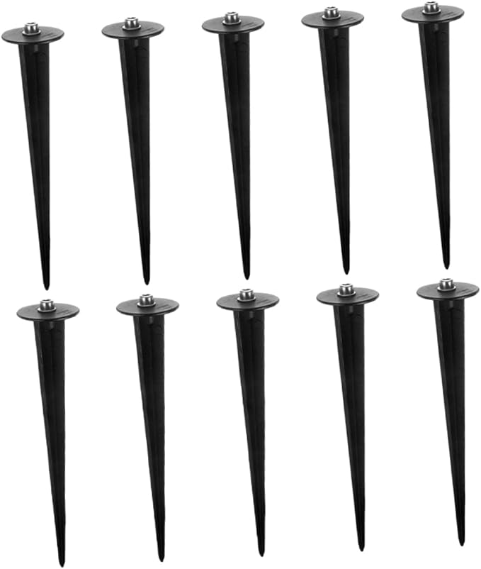 balacoo 30pcs Solar Lamp Stakes Lightweight Weatherproof Ground Support for Garden Lights Replacement Spikes for Outdoor Landscape Lighting