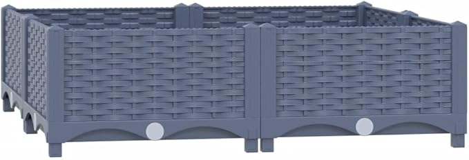 YAFF Raised Bed 31.5x31.5x9.1 Polypropylene (12.804lbs)