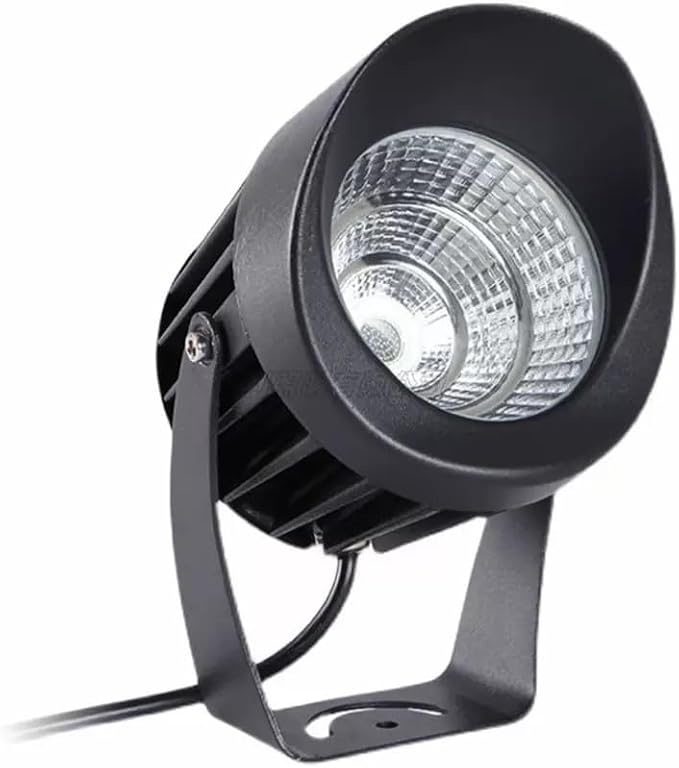 Long Range LED Floodlights - Beam Spotlight COB Round Tree Lights IP66 Waterproof Adjustable Angle for Wall Advertising Building Signs Lawn Landscape Lamp(White10W)