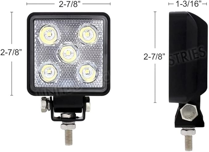 UNITED PACIFIC 36464 Spot Light 5 LED High Power Mini Square