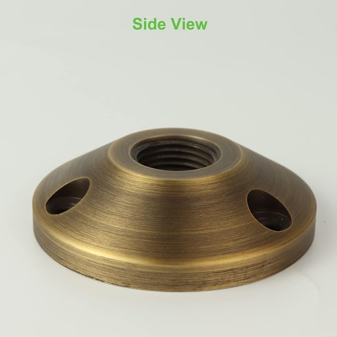 Brass Surface Mounting Plate Bundle with LED Brass Spotlight Fixture 12V