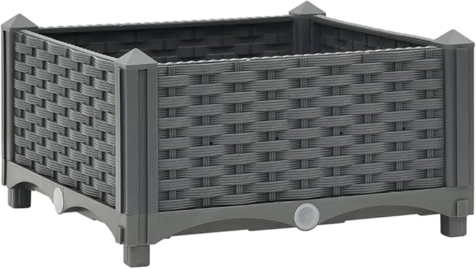 SKM Raised Bed 15.7x15.7x9.1 Polypropylene-03971026