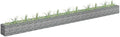 Galvanized Steel Gabion Raised Bed Gabion Planter Steel Fencing Wire Patio Flower Plant Bed Basket Stone Ideal for Garden and Patio 177.2x11.8x11.8-919