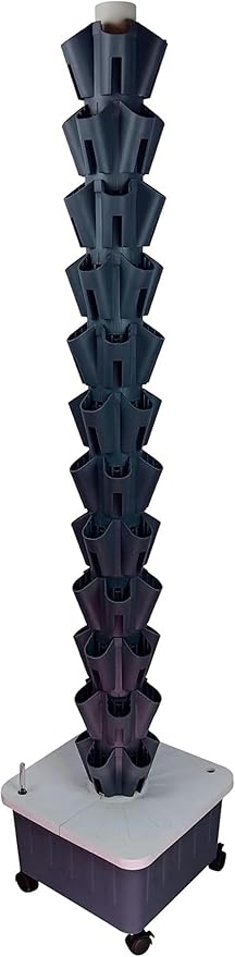 Hydroponic Tower Growing Sytem Garden Hydroponic Growing System Vertical Tower Kit Vertical Greenhouse Garden Indoor Hole Hydroponics Tower Gardening Installation Planter System Easy To Inst-//