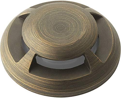 Kichler 16145CBR Transitional Mini All-Purpose Four Way Top Accessory from Landscape LED Collection in Brass Finish 2.25 inches