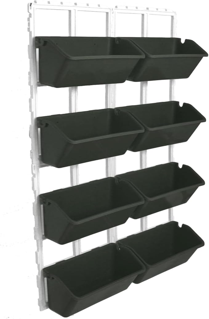 LYNICESHOP Vertical Garden Planter Box 4-Tier Space-Saving Vertical Planters Outdoor Raised Garden Bed Indoor Outdoor Freestanding Planter for Vegetables Herbs &amp Flowers (Dark Green)