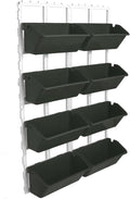 LYNICESHOP Vertical Garden Planter Box 4-Tier Space-Saving Vertical Planters Outdoor Raised Garden Bed Indoor Outdoor Freestanding Planter for Vegetables Herbs &amp Flowers (Dark Green)
