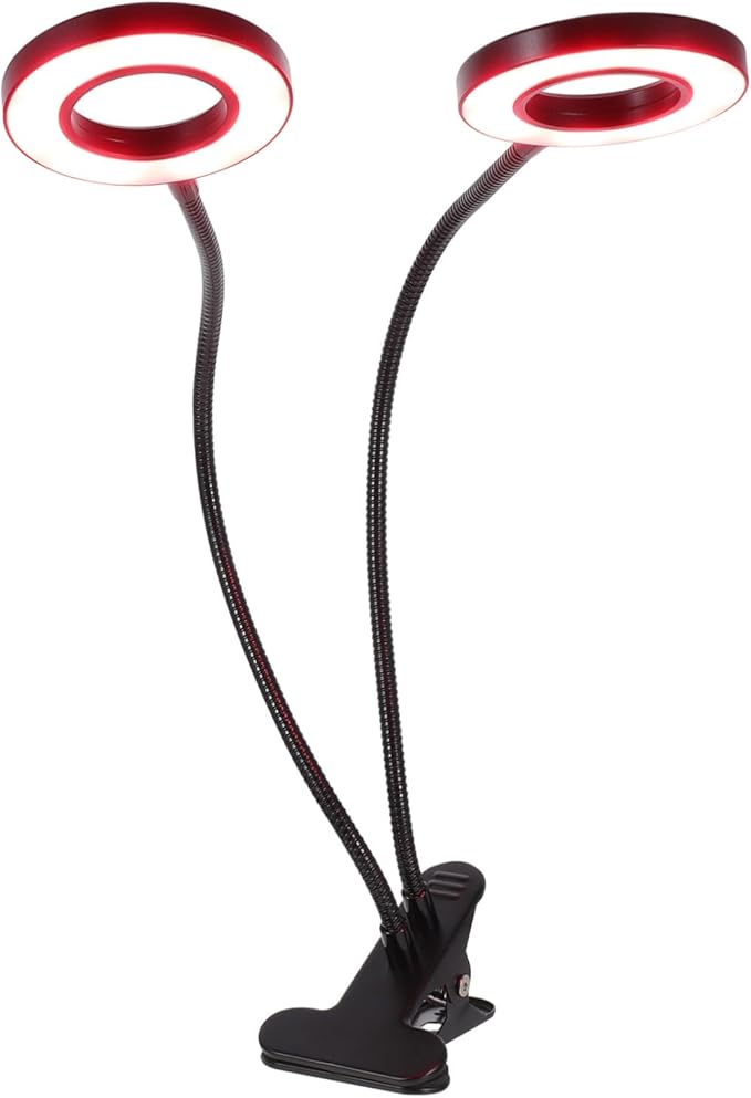 Led Plant Grow Light Dual USB Powered Timer and Dimmable Settings for Indoor Plant Growth for Greenhouses Indoor Gardens and Flower Breeding