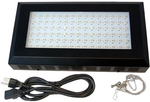 HQRP 14W 225 LED Blue + Red Plant Grow Light Panel for Growing Medical Herbs + Hanging Kit + Coaster