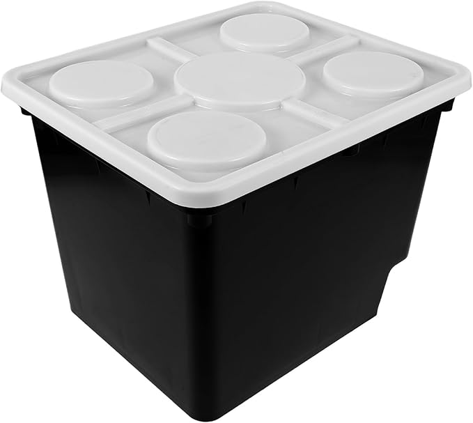 Happyyami Soilless Cultivation Bucket for Hydroponic Plants for Indoor Growing System Easy to Assemble Stable for Vegetables Fruits and Flowers