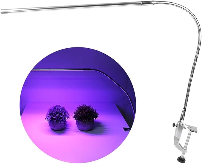 Tyenaza Grow Light Folding USB Powered Plant Growing Light Lamps with Clamp for Indoor Garden Greenhouse