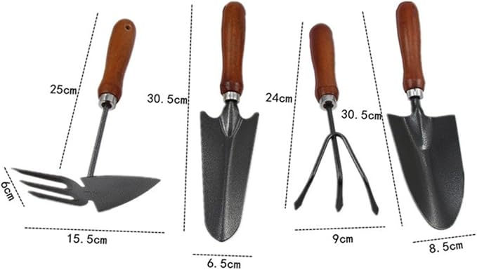 4pcs Mini Garden Tool Set Thickened Iron Shovel for Transplanting Weeding and Cultivating Lightweight Handheld Gardening Tools for Planting and Outdoor Use