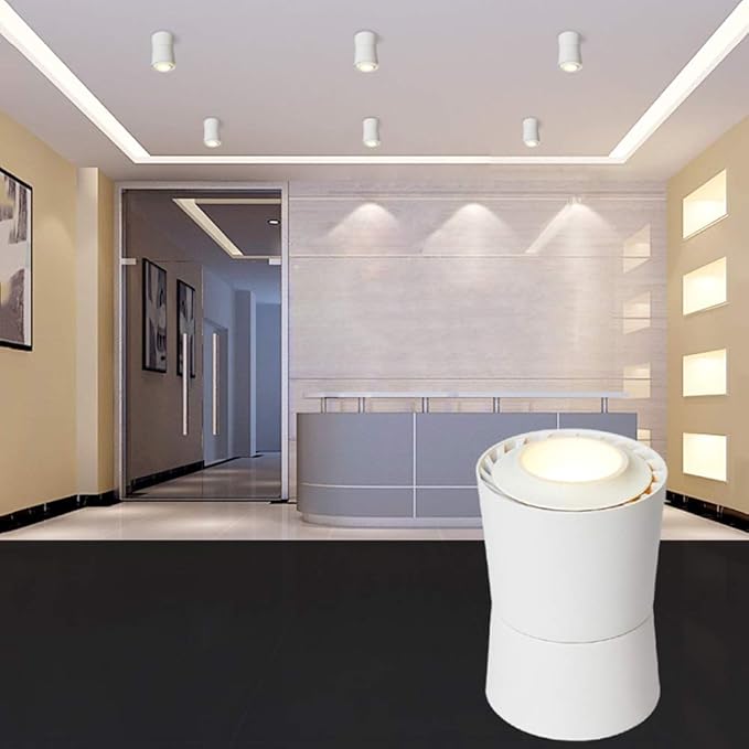 Spotlight Recessed Mounted Small Focused 3w/7/12 Round No Strobe Downlight Led Light