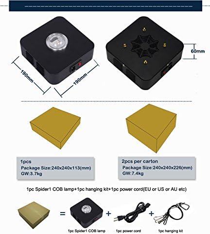 TL Full Spectrum 90W Spider COB LED Grow Light for Horticulture Indoor Plant Growing
