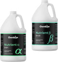 Chemboys Alpha/Beta Plant Food Fertilizer Base Nutrients Hydroponics System Bundle (2 Part Nutrient Program) – Garden Nutrition Liquid Plant Food for Big Bloom &amp Yield Boost – Half Gallon (64 fl o