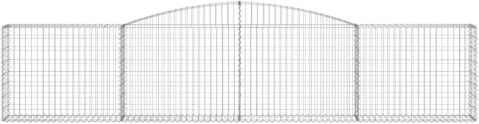 Galvanized Steel Gabion Planter 157.5 x 157.5 x 11.8 in Silver Raised Garden Bed Outdoor Retaining Wall for Patio Yard Landscape