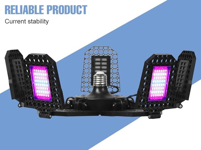 2Pack 200W LED Adjustable Planting Lamp 2835 DiodesIndoor Full Spectrum Grow Plants for Seedling Veg/Bloom Growth Lamps E26/E27 All-Stage Seed Grow Light 110V Flower Blooming Cabinet Lighting