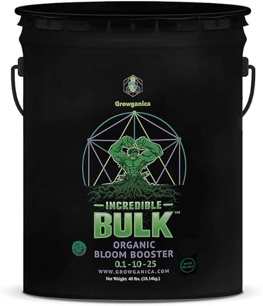 Organic Bloom Booster Incredible Bulk 0.1-10-25. Natural Plant Food (40lb)