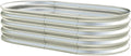 Galvanized Raised Garden Bed Outdoor Metal Planter Box for Vegetables Flowers &amp Fruits Rust-Resistant Open-Bottom Easy Assembly1 Pack4x2x1ft