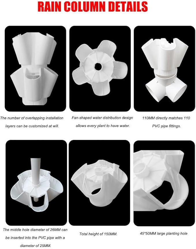 Hydroponics Growing TowerHydroponics TowerAeroponic Garden TowerHydroponics Growing Sys-tem KitVertical Hydroponic Tower GardenGrey-10LAYERS