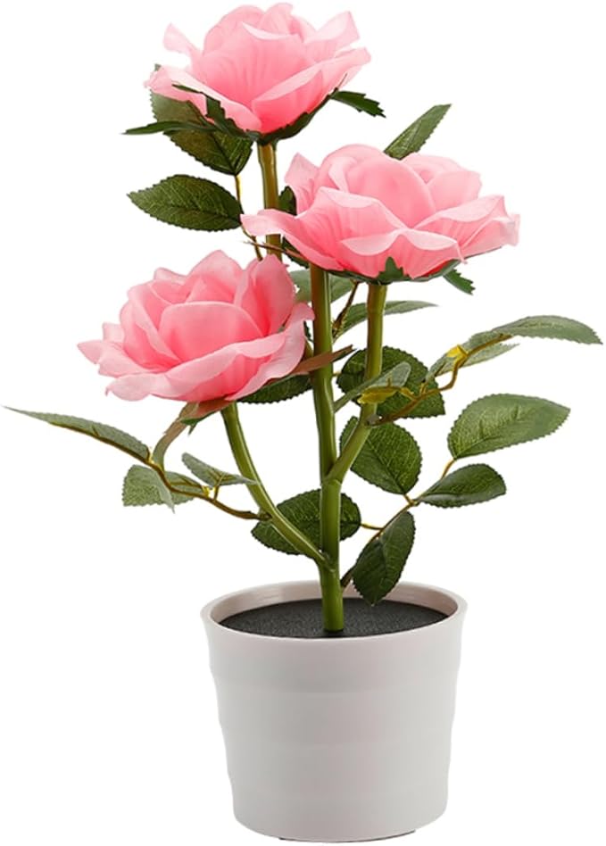 BESPORTBLE Rose Solar Lights Outdoor Artificial Roses Garden Lights Solar Power Lights for Outdoors Tulip Lanterns Lighting Rose LED Lights Rose Flower LED Light Flower Solar Lights Outdoor