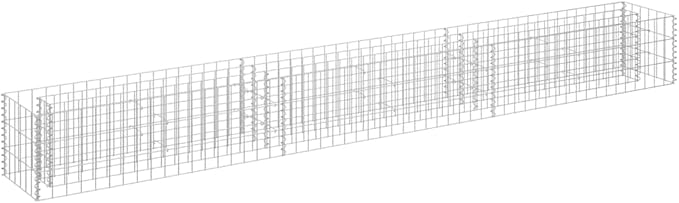 SKM Gabion Raised Bed Gabion Raised Bed Galvanized Steel 106.3x11.8x11.8