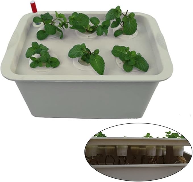 Hydroponic Equipment 12 Holes Plant Site Hydroponic System Garden Bubble Nursery Pots Planter System Indoor Cabinet Box Grow Kit Cultivation Box Indoor Garden