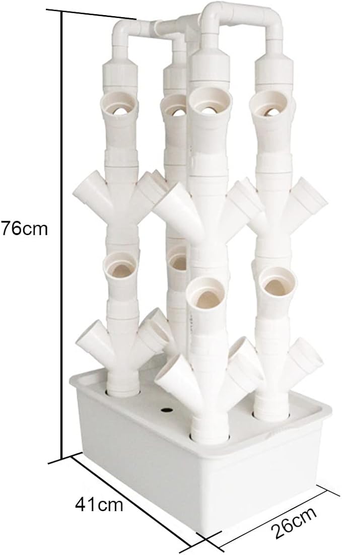Hydroponic Tower Growing Sytem Garden Hydroponic Growing System Vertical Tower for Fresh Herb Garden Fruits VegetablePlant Tower Gift for Gardening LoverA