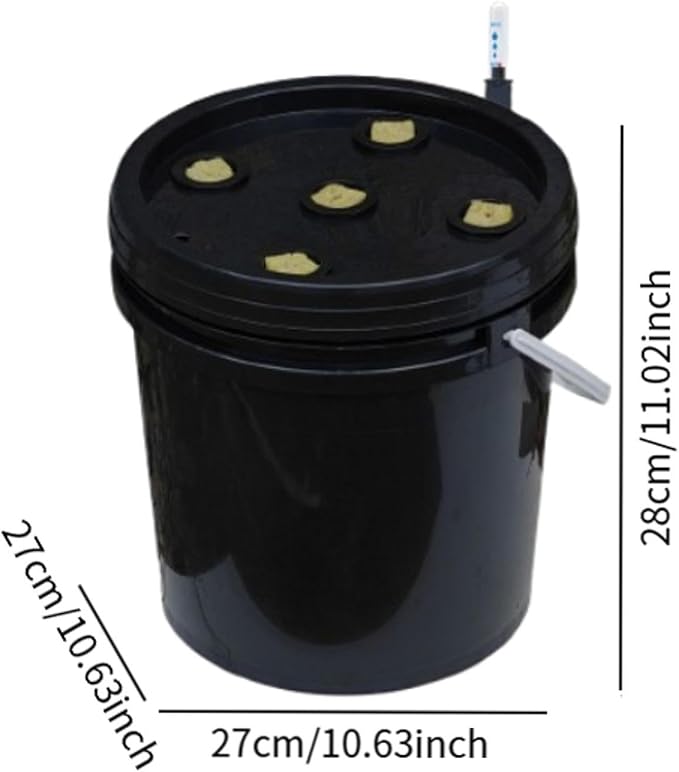 Hydroponic Growing System Kit Gardening System Grow Kit Water Leveling Device Hydroponic Buckets Kit for Lawn Balcony Home