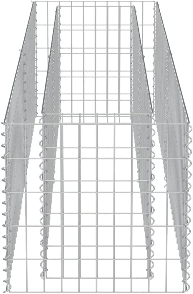 SKM Gabion Raised Gabion Raised Bed Galvanised Steel 70.9x19.7x19.7