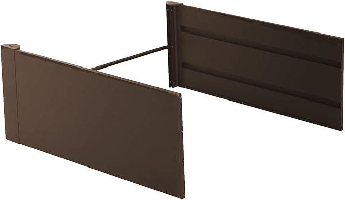 Vego Garden 17 Tall 41 Wide Extension Kit for Modern Raised Garden Beds Umber Brown