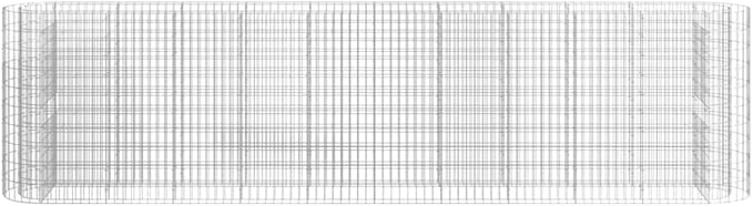 Gabion Raised Bed Galvanized Iron 157.5x19.7x39.448.05 KG152036