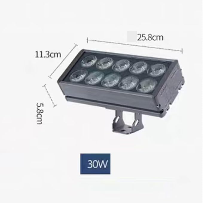 LED Beam Spotlight - Ultra-Long Beam Light Outdoor Rectangular LED Spotlight Waterproof IP65 Wall Washer Light Long-Range Floodlight Suitable for Courtyard Garden Driveway Landscape Lights(Green