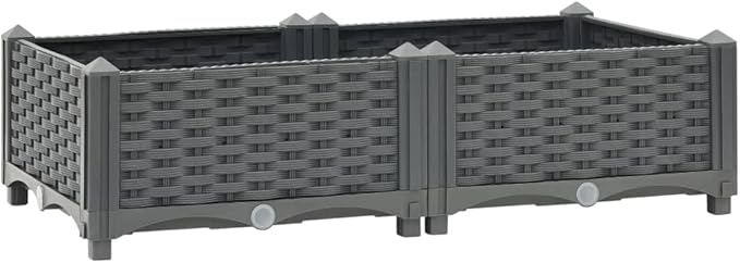 SKM Raised Bed 31.5x15.7x9.1 Polypropylene-03981026