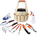 Garden Tools Set 10pcs Kit Hoe Rake Shovel Weeding Tools Durable Easy to Carry Ideal for Flower Vegetable Gardening