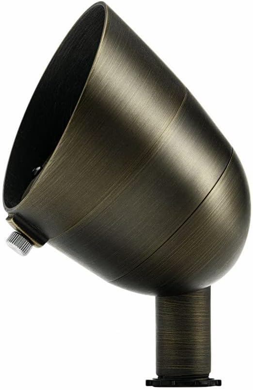 Landscape 2.5W 3 Led Spot or Flood Accent Light 4.5 inches Tall By 3.25 inches Wide-Textured Architectural Bronze Finish-2700 Color Temperature No Specific Style Landscape 12V Led Accent