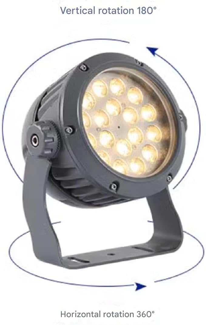 Outdoor Landscape Spotlights Outdoor LED Spotlight - Landscape Lights Round LED Floodlight IP65 Waterproof Courtyard Villa Lawn Light Garden Tree Light 180° Vertical R