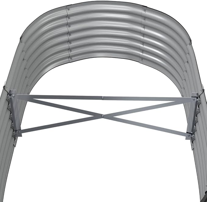 SKM Garden Raised Bed Powder-Coated Steel 59.8x31.5x14.2 Anthracite (5.96 KG/13.112 LBS)