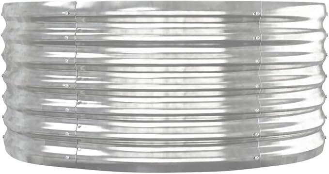 Garden Raised Bed Powder-Coated Steel 59.8x31.5x14.2 SilverWeight:13.14lbs318917