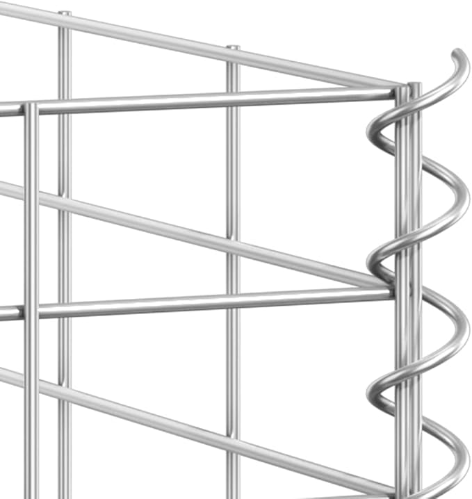 YAFF Gabion Raised Beds 3 pcs 11.8x11.8x19.7 Iron (12.87lbs)