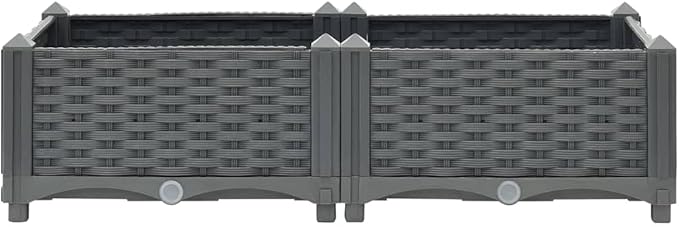 SKM Raised Bed 31.5x15.7x9.1 Polypropylene-03981026