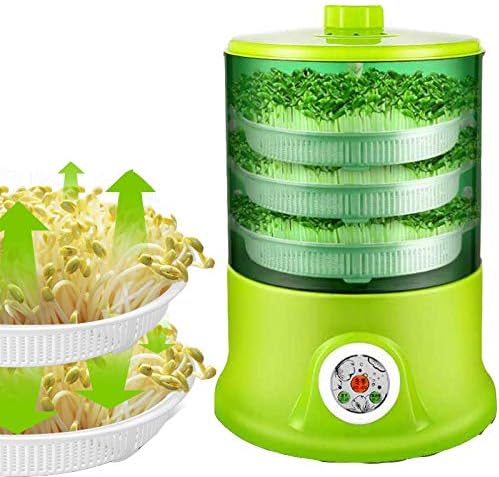 ing Intelligent Bean Sprouts Machine Grow Automatic Large Capacity Thermostat Green Seeds Growing Automatic Bean Sprout Machine 110V-