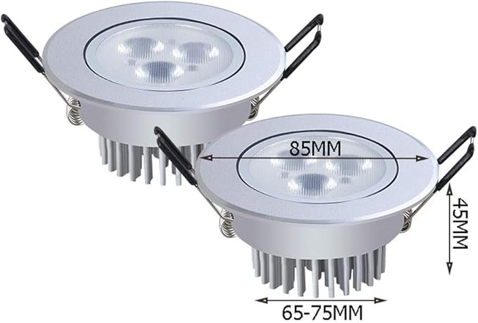 Spotlight Recessed Downlight Warm White 3000k3w Ceiling Light Fixture Picture Wash Wall Lamps Ac110-256 Integrated