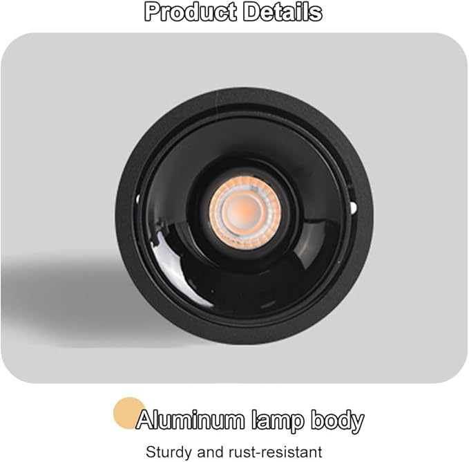 Spotlight 2.9 Cylinder Spotlight Adjustable Semi Flush Mount Spotlights Exposed Mounted Focus Accent Lamps