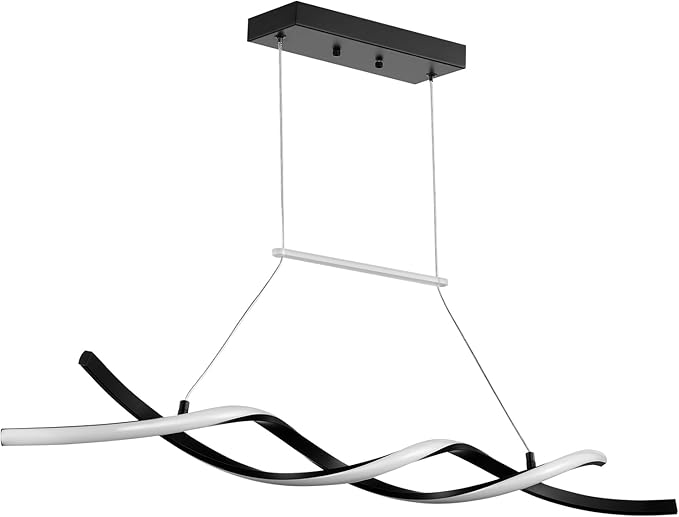 VEVOR Modern Chandelier Light Fixtures 24W Dimmable LED Pendant Light with Remote Control Silicone Lampshade 3000K / 4000K / 6500K Color Temperature Adjustable Ceiling Lamp for Kitchen Dining Room