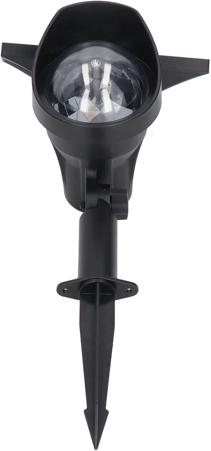 Solar Spot Light 2 in 1 Waterproof Outdoor RGB Landscape Lighting Garden Decor with Rotating Projection - Energy Saving Solar Panel Automatic Light Control for Yard and Festiva
