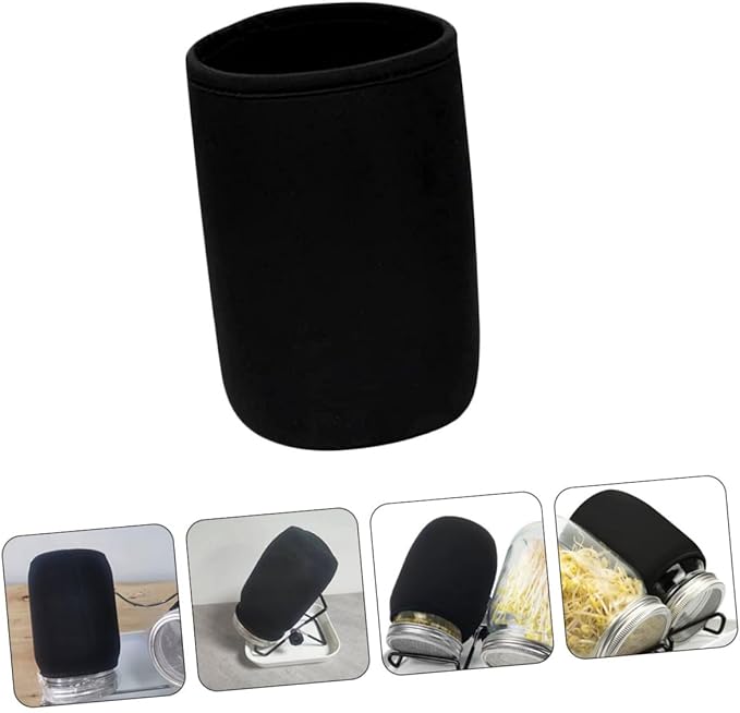 24pcs Blackout Mason Jar Sleeves for Sprouting Light Protection Covers for Hydroponic Jars Washable and Reusable Sprouting Protectors Versatile Plant Container Shades